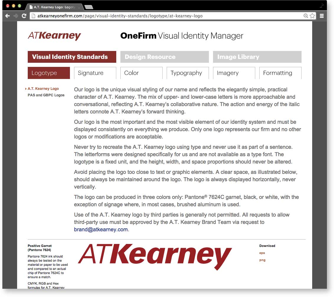 kearney_web-one-firm-logotypes.jpg Art Direction by: Bart Crosby, Crosby Associates